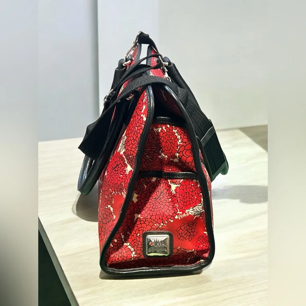 Brighton Vera Neumann Floral Mum Print Ladybug Satchel Tote Handbag.